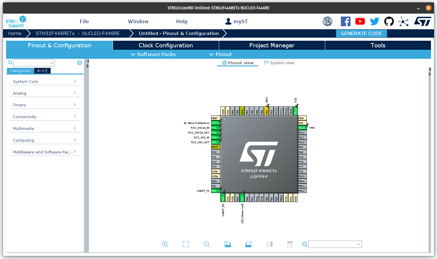 STM32CubeMX Running on PopOS!