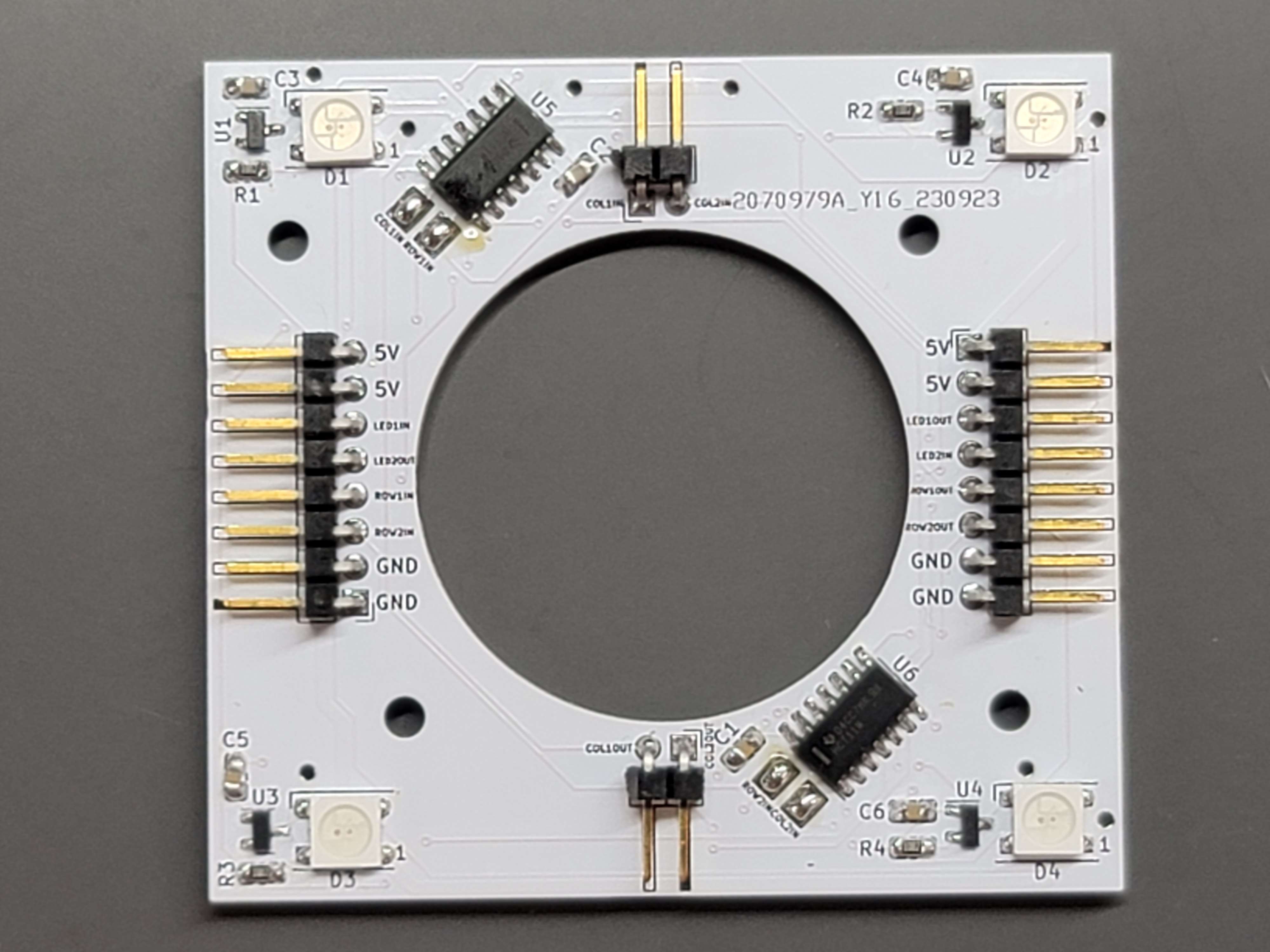 single soldered sensor board